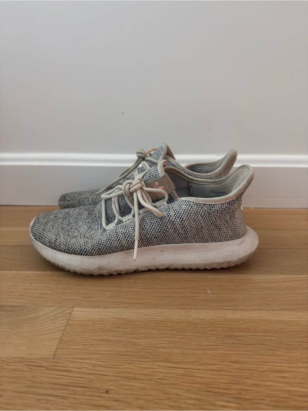 Adidas Women’s  Light Gray Knit Sneakers
